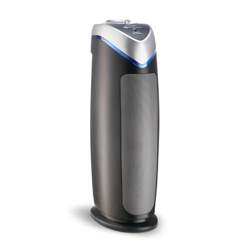 HEPA Air Purifier with UV-C Light, Large Rooms Up To 743 Sq. Ft., Gray G66390