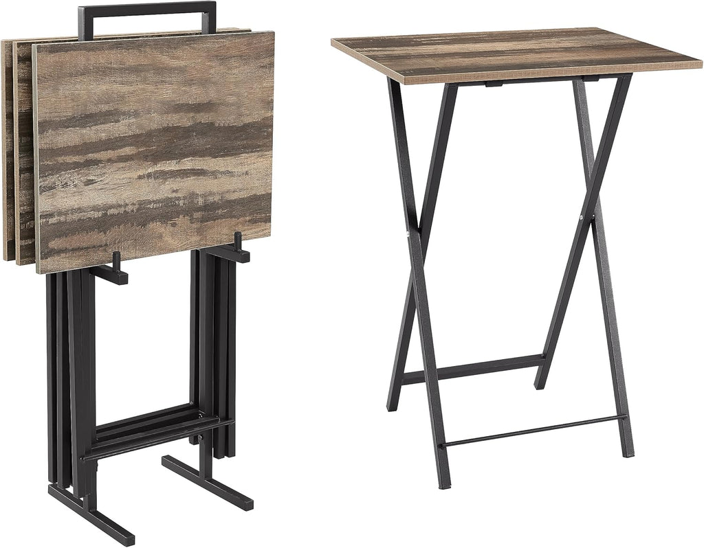 Set of 4 Folding Tv Tray Table A571465