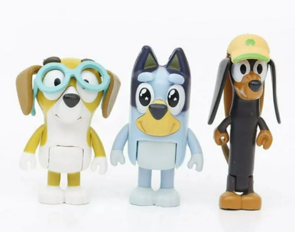 12 PCS Bluey Dog Action Figure Toy Collection L138553