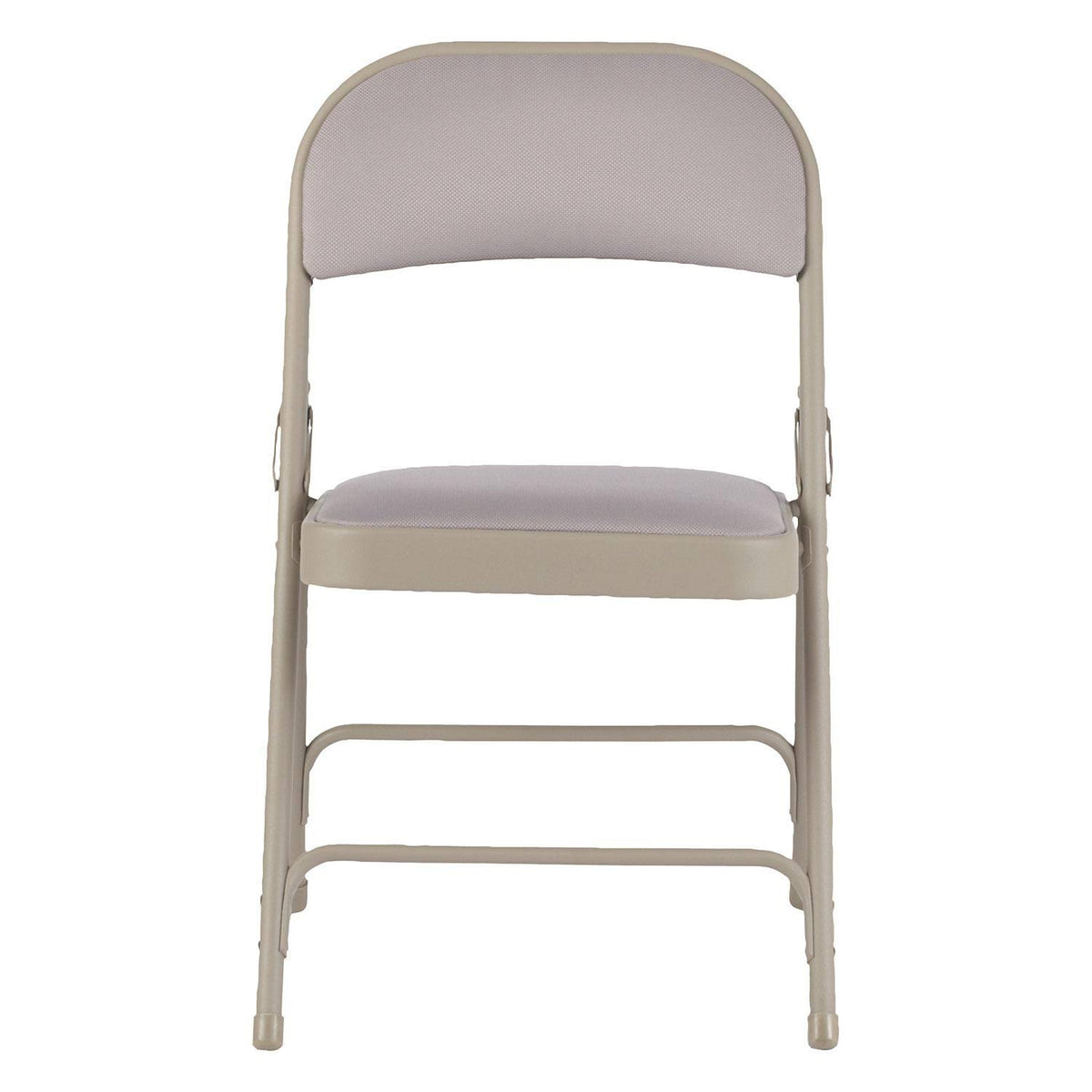 Steel Folding Chair with Fabric Back and Seat, Tan, 4/Carton C26008