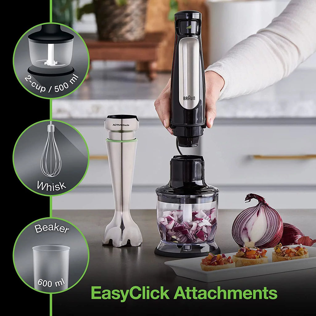 3-in-1 Immersion Hand Blender 500W Stainless Steel M160528