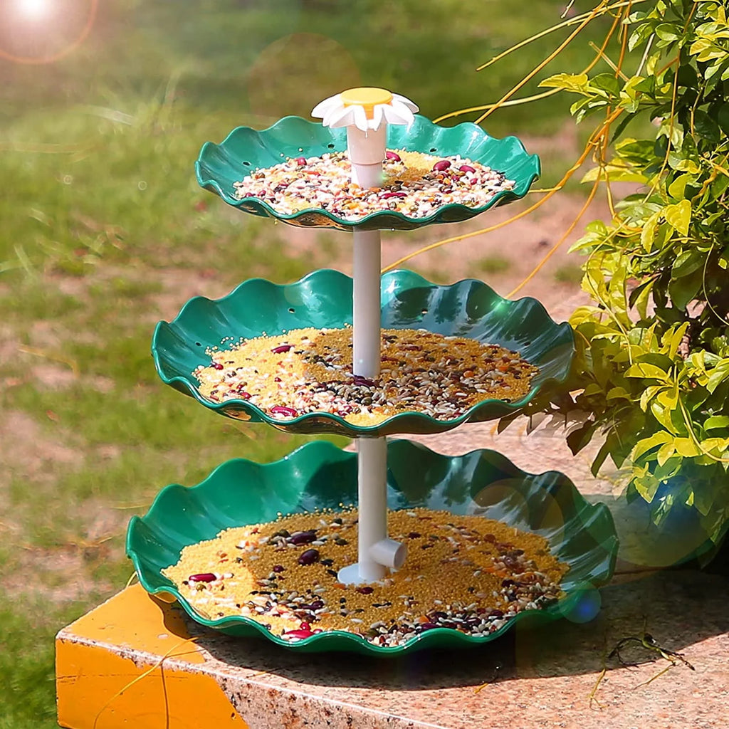 3 Tiered Bird Bath with 3.5W Solar Pump Z4731