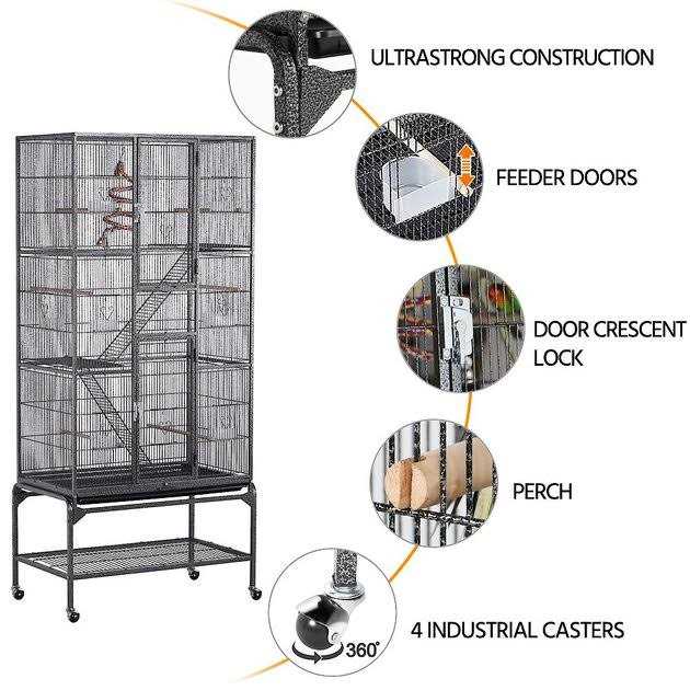 Parrot Cage with Detachable Stand H276290