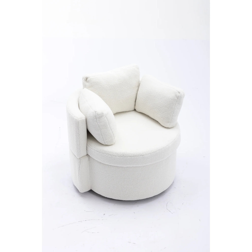 Ivory Swivel Storage Chair X737
