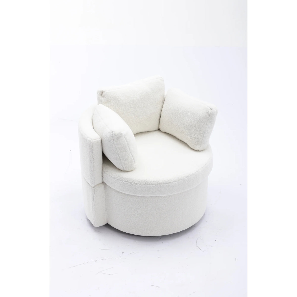 Ivory Swivel Storage Chair X737