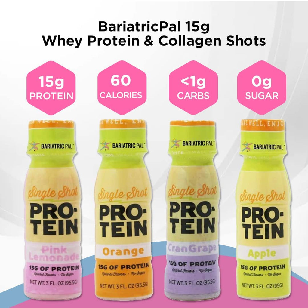 15g Protein & Collagen Shots Variety Pack (4 Bottles) J10637