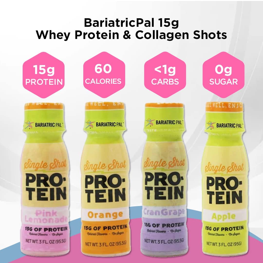 15g Protein & Collagen Shots Variety Pack (4 Bottles) J10637