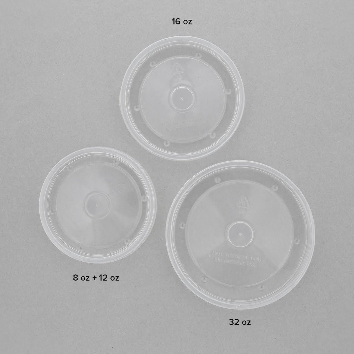 32oz Clear Vented Plastic Food Container Lids Case of 500 Z4157