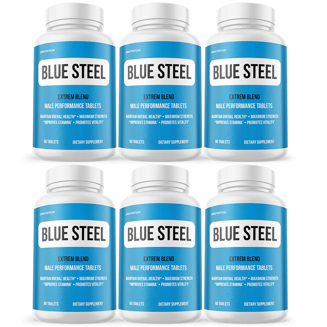 Blue Steel Male Health Tablets 6 Bottles D684