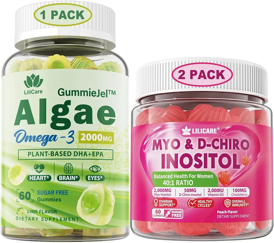Vegan Omega 3 Supplement Gummies & Inositol Gummies D2837