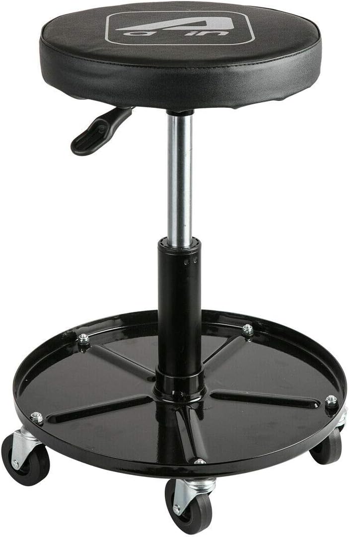 Heavy Duty Rolling Pneumatic Mechanic Stool with Tool Tray, 300lbs Pack of 2 V940