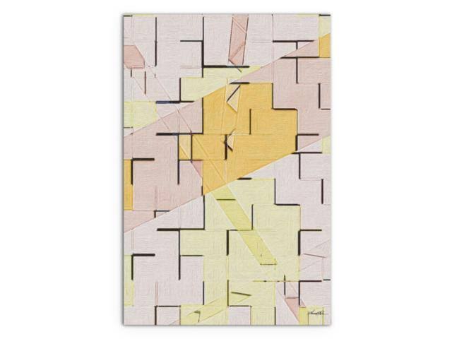 Pastel Wall Premium Stretched Canvas in Multi-Color L288501