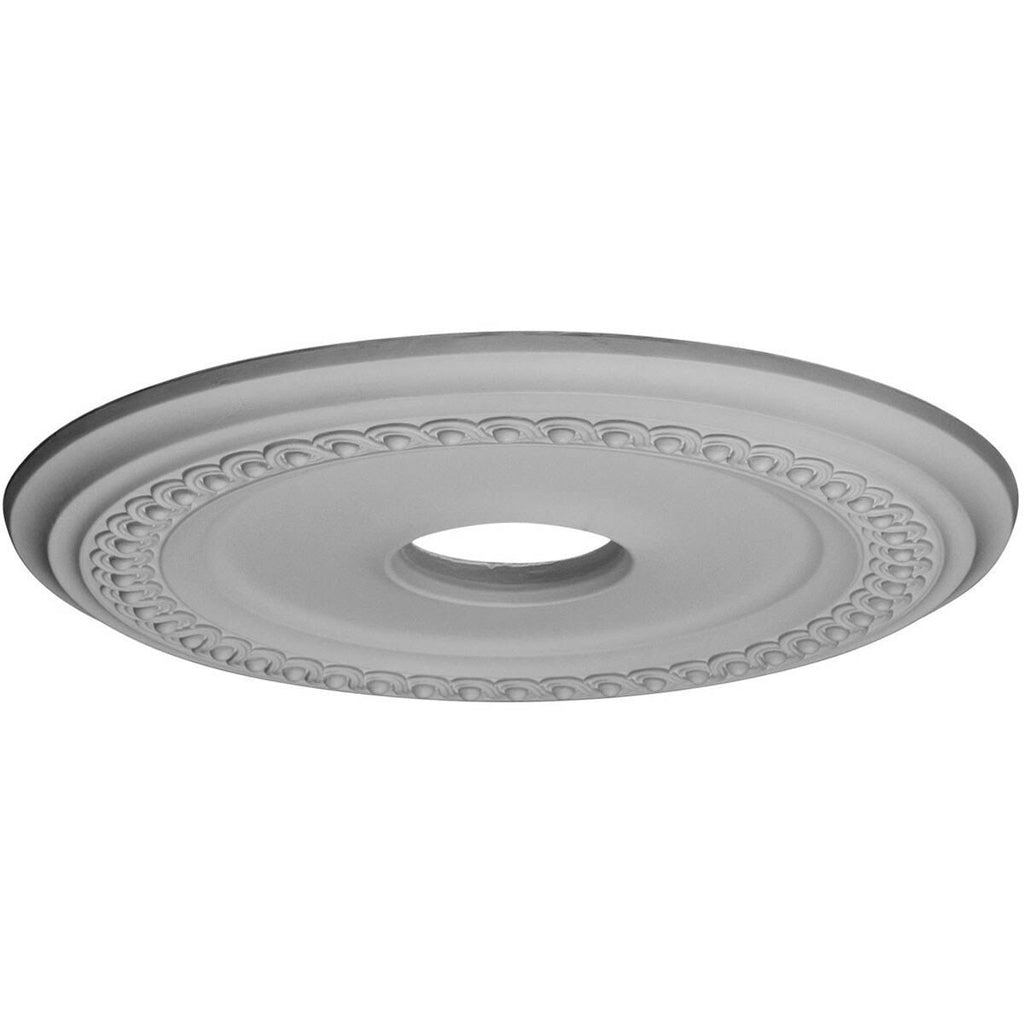 Classic Ceiling Medallion Hand-Painted Pot of Cream Crackle Q579037