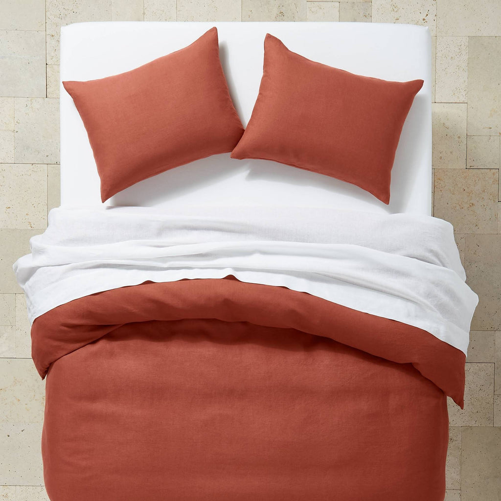 Hemp Duvet & Sham Set Dark Clay Q9860