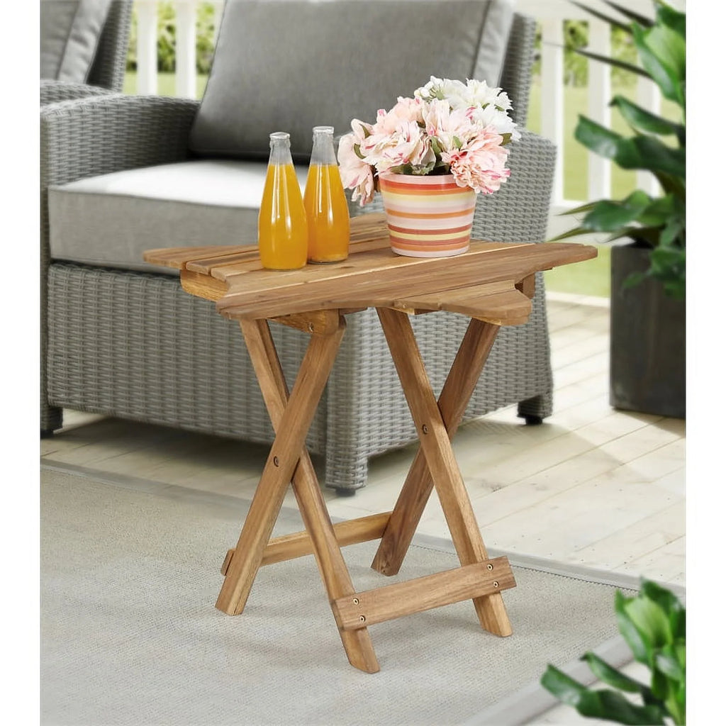 Wood Outdoor Folding Table Set of 2 C3604