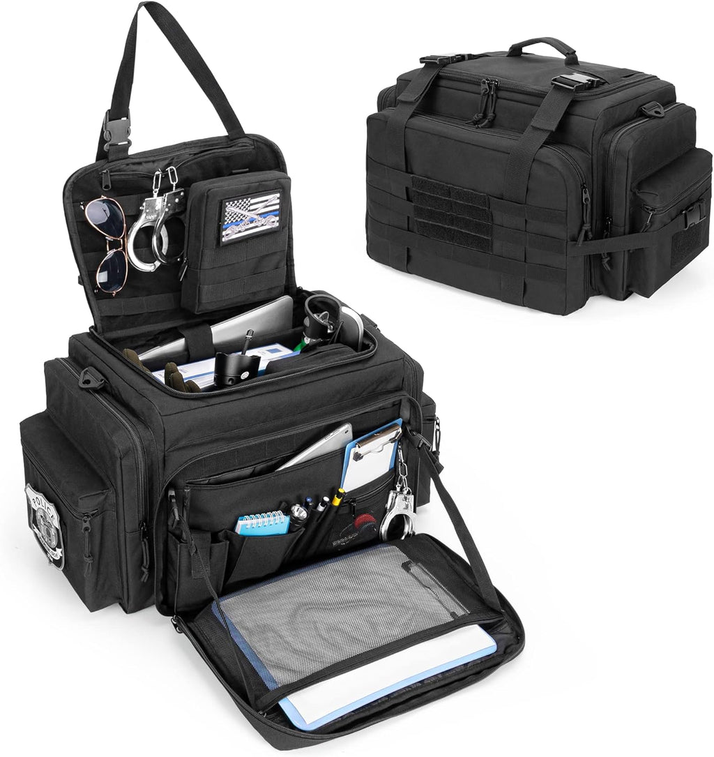 Black Patrol Bag with Laptop Layer N829