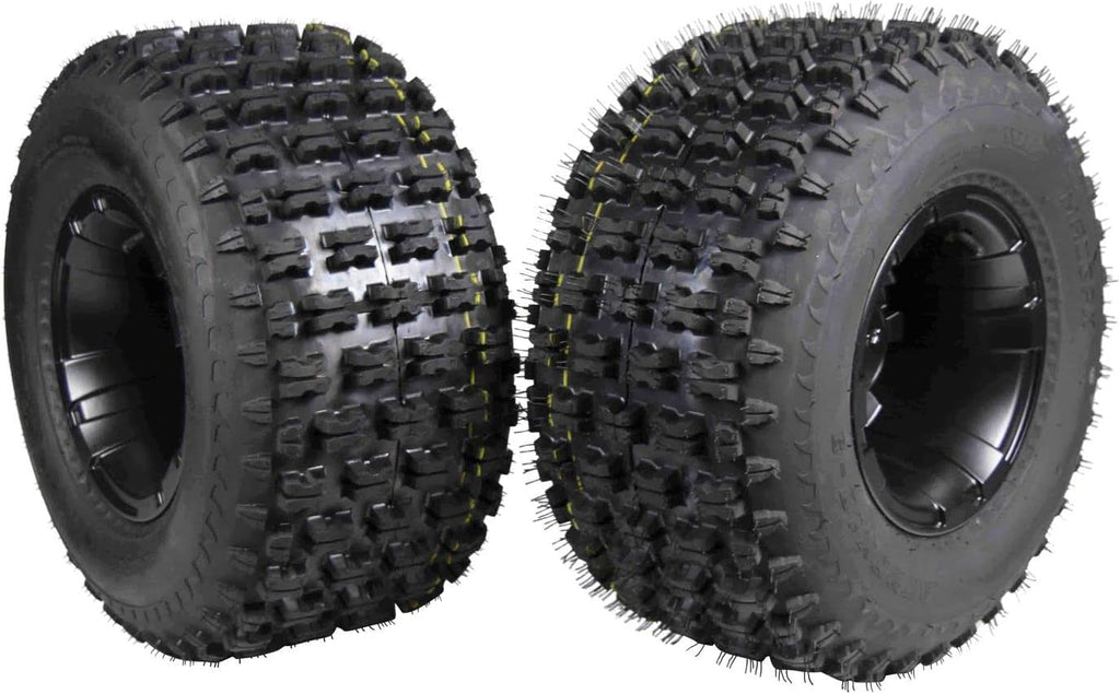 21x7-10 ATV Front Tire & 10x5 4/156 Black Wheel Kit (2 Pack) X693