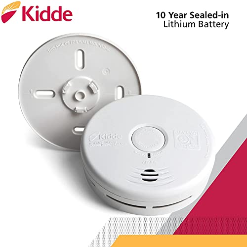 White Smoke Detector and Carbon Monoxide Detector Combo with 10-Year Battery K9468