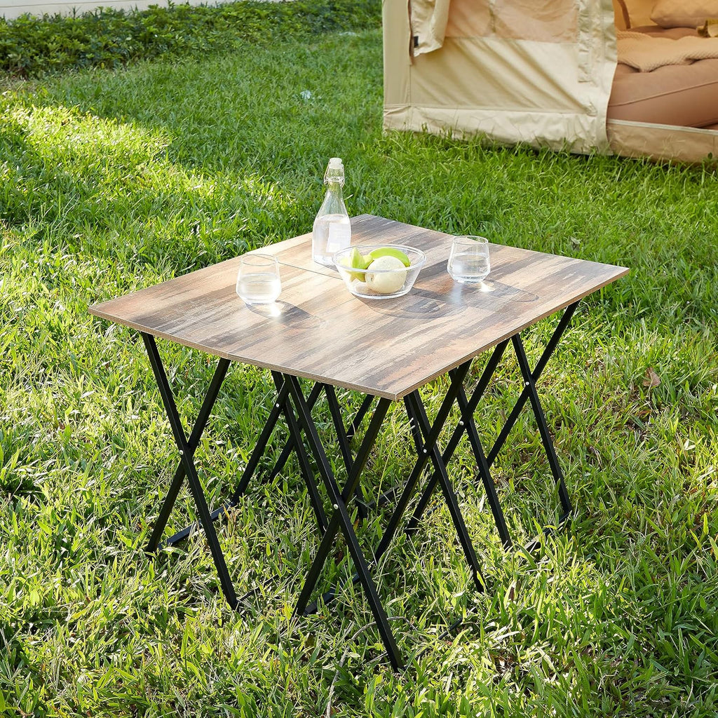 Set of 4 Folding Tv Tray Table A571465