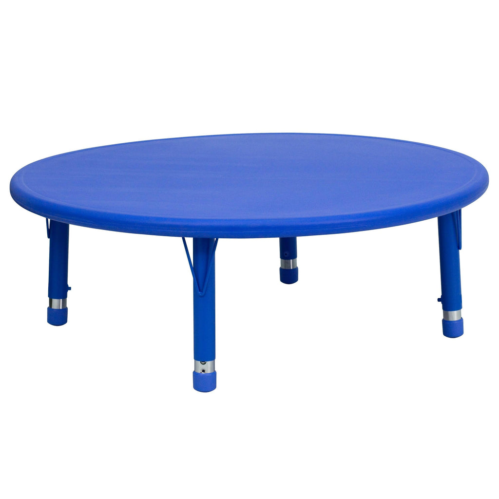 45 inch Round Plastic Height Adjustable Activity Table Y952