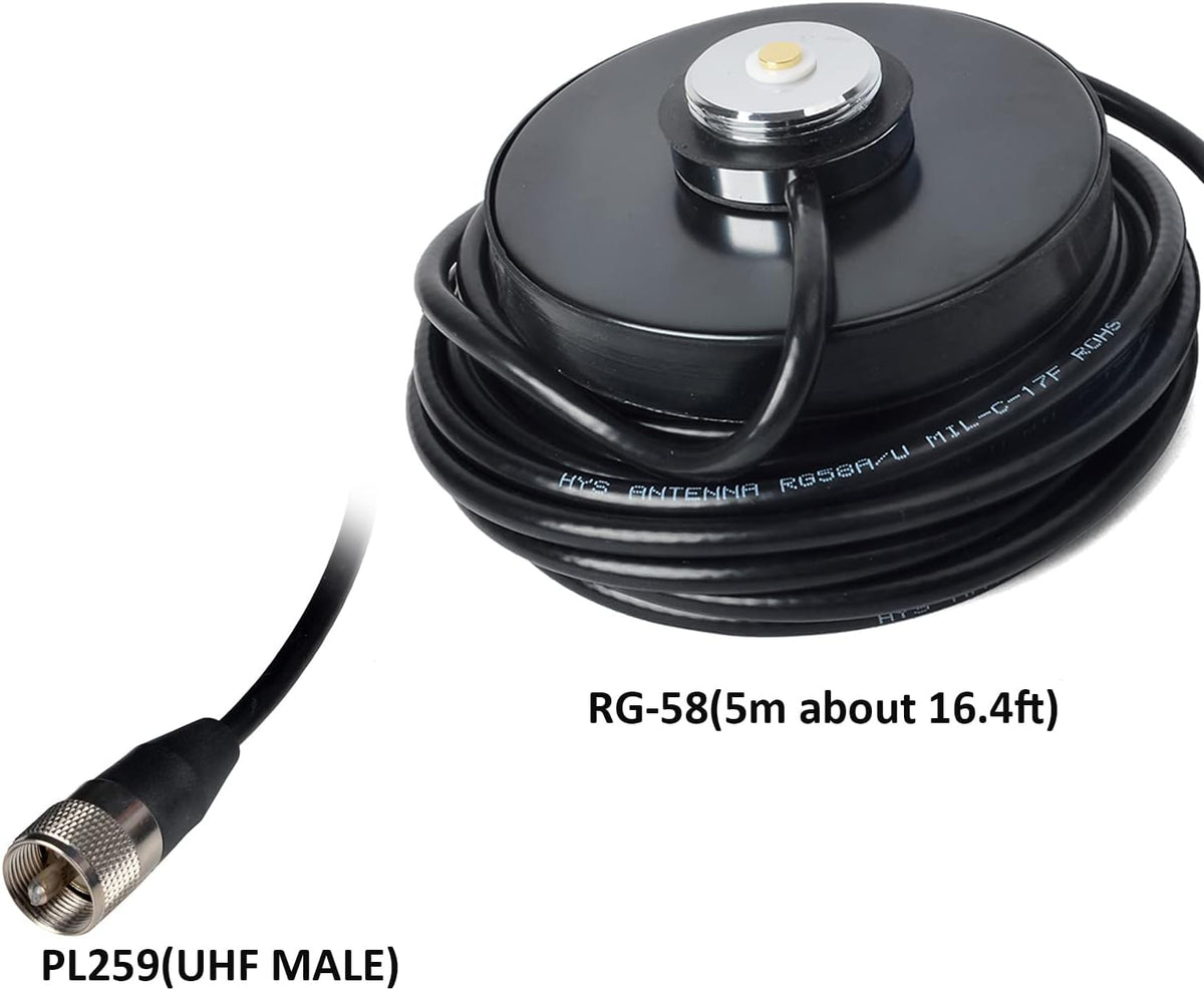 Dual-Band VHF/UHF NMO Antenna with Magnetic Base Pack of 2 R42444