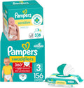 Size 3 Pull-On Diapers, 156 Count, with 336 Baby Wipes D31068