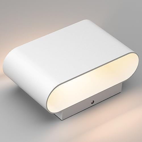 Black LED Wall Sconces 1 Pack Hardwired Up and Down Wall Mount Light Warm White 3000K with G9 Bulbs K171