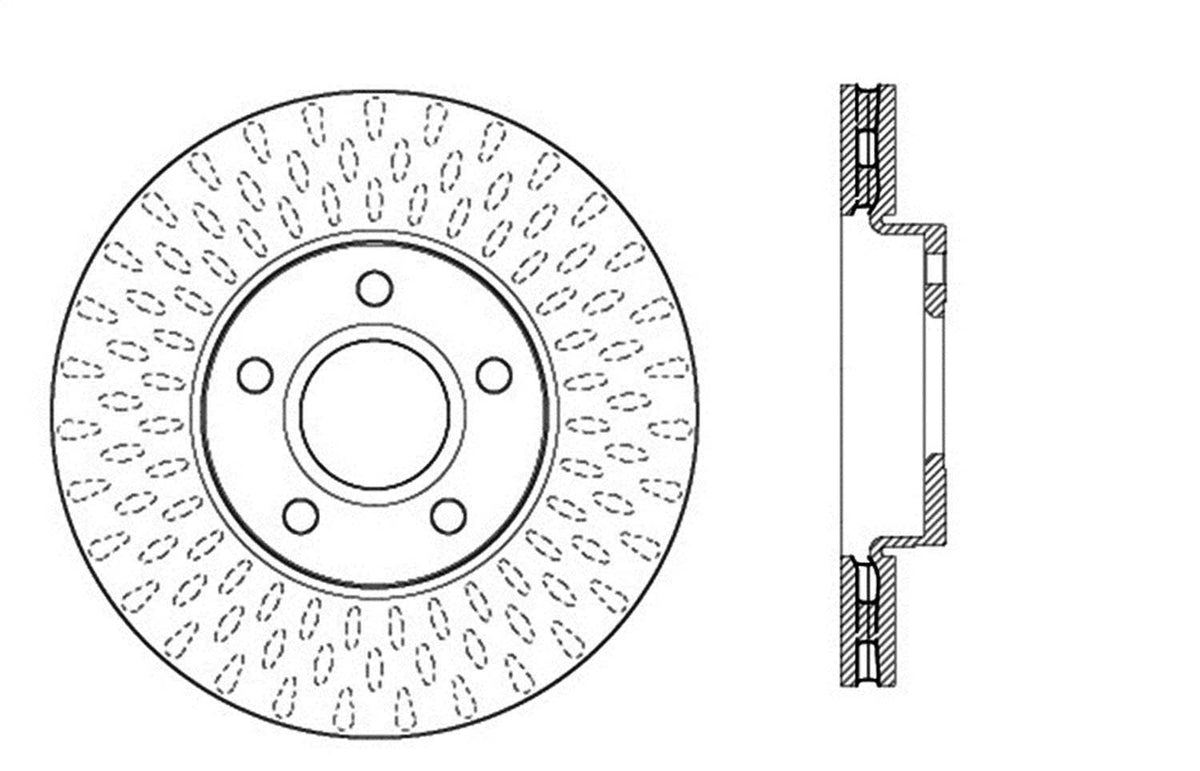 Slotted & Drilled Sport Brake Rotor J766099