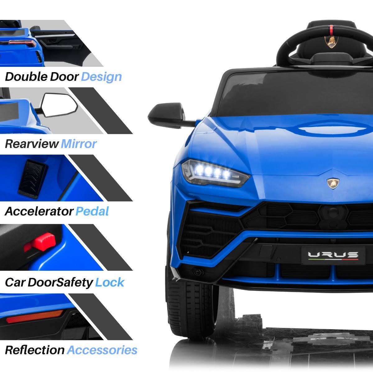 12V 7Ah Licensed Lamborghini Urus Kids Ride on Car Electric Vehicle with Remote Control K935