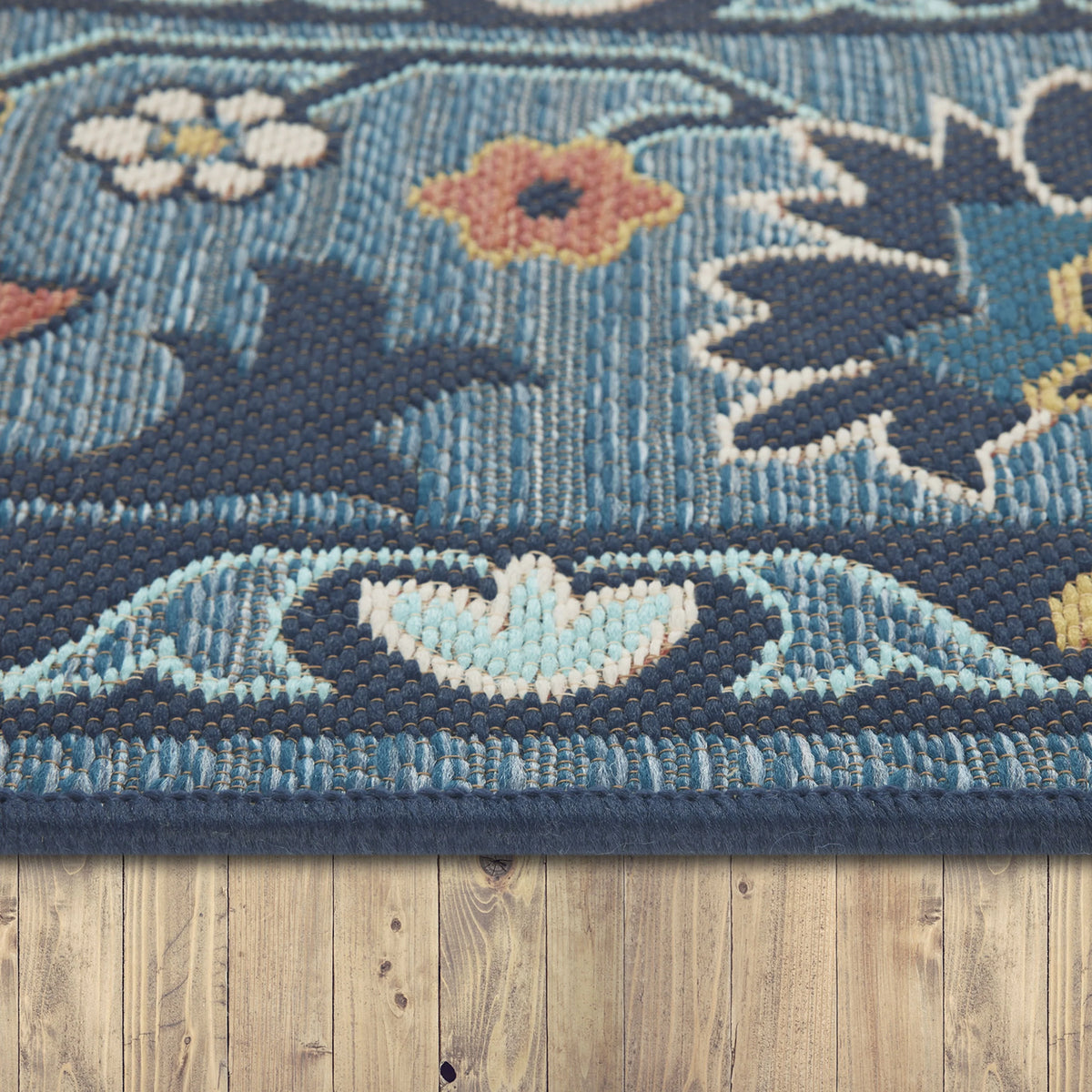 Indigo Blue 5' x 7' Outdoor Rug P90955