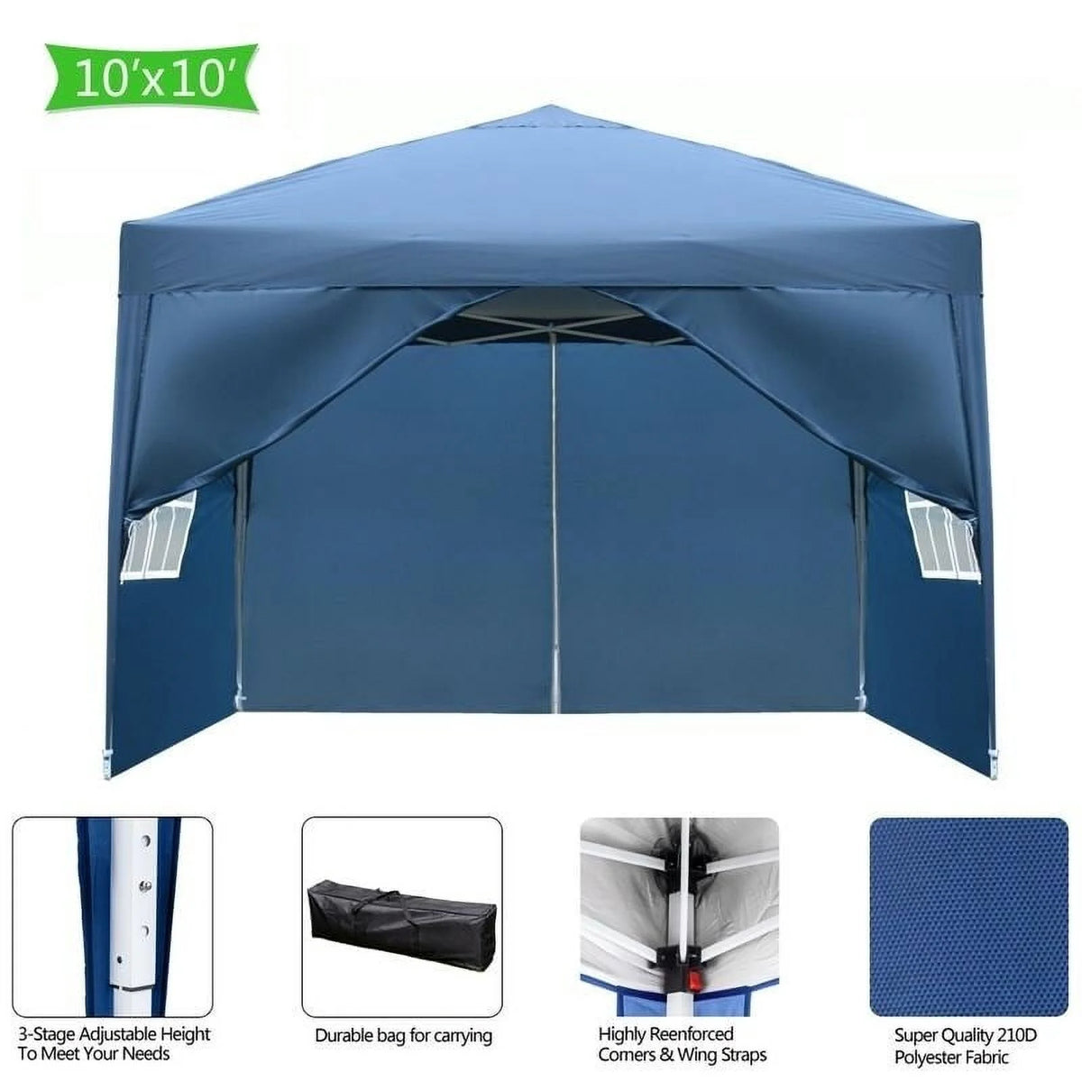 3 x 3m Waterproof Folding Tent White N351