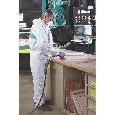White Disposable Protective Coveralls, Large, 25/Carton V190