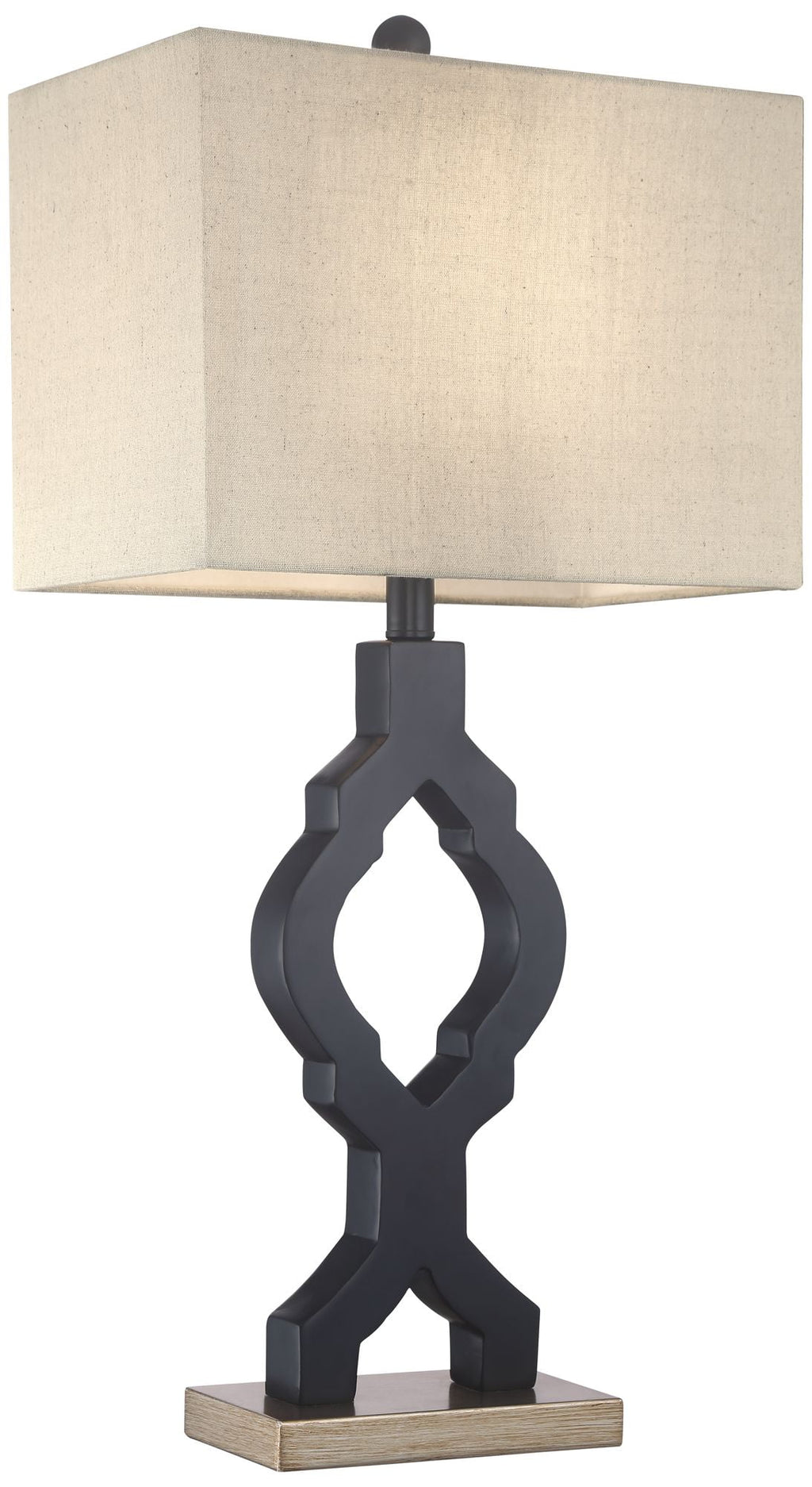 Set of 2 Black Table Lamps A6677