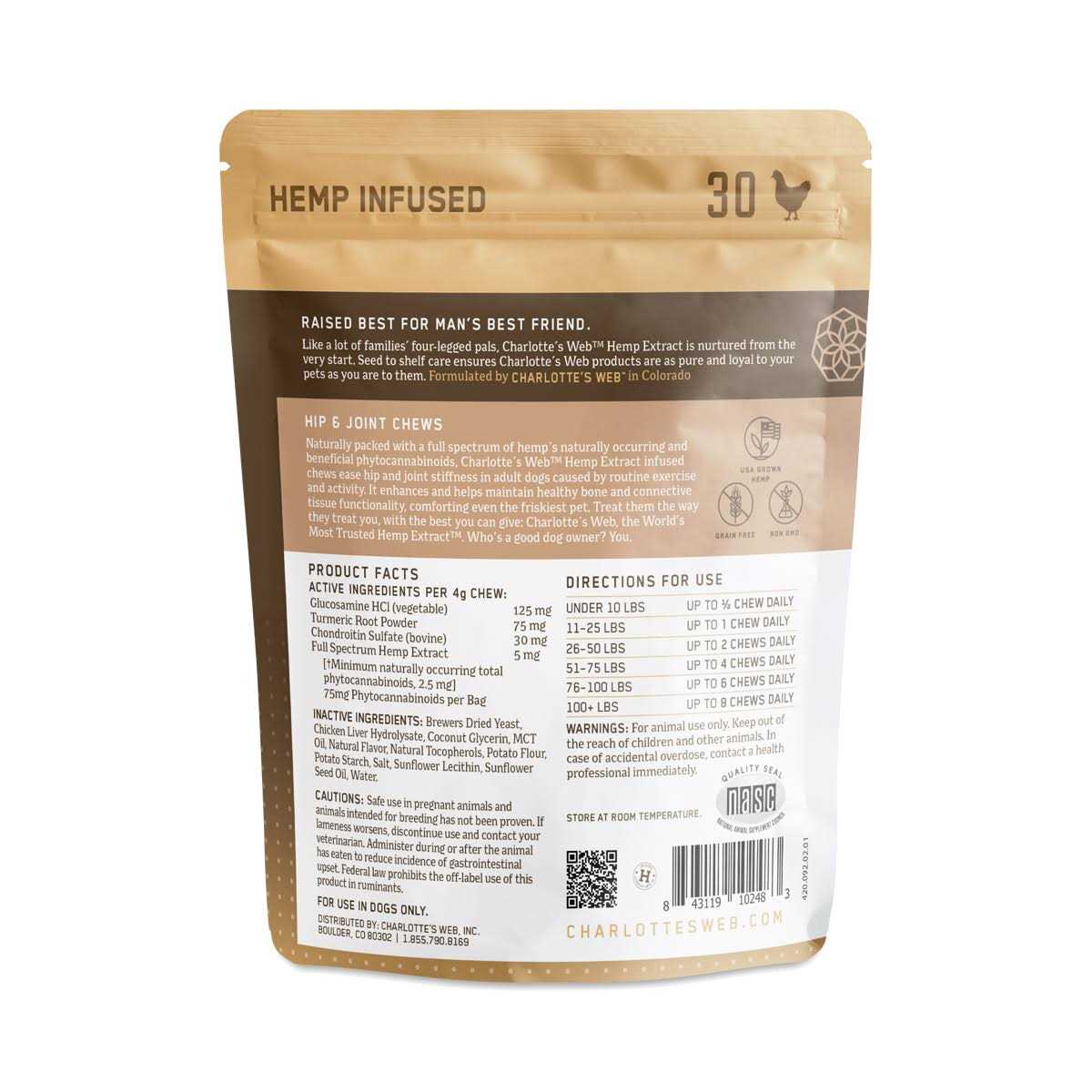 Hip and Joint Chews for Dogs Q7023