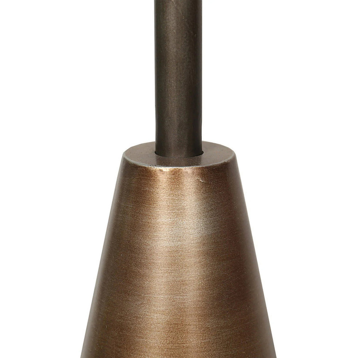 Round Bronze Pedestal End Table V879640