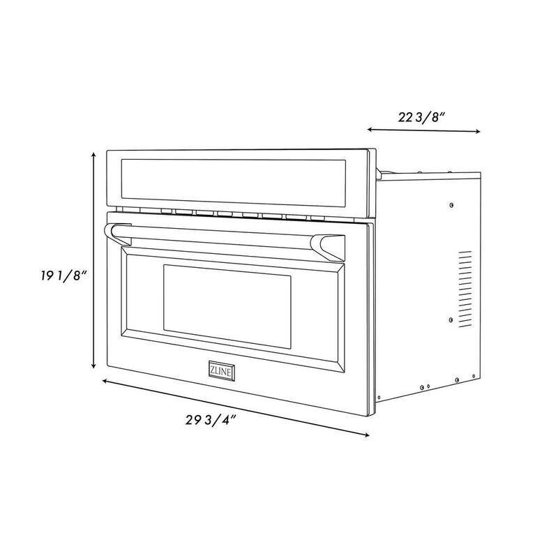 30 in. Built-In Microwave Oven in Black Stainless Steel P696527