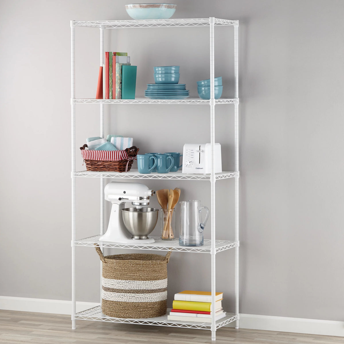 Black Wire 5-Tier 72 H x 36 W x 16 D 1750lb Capacity C717