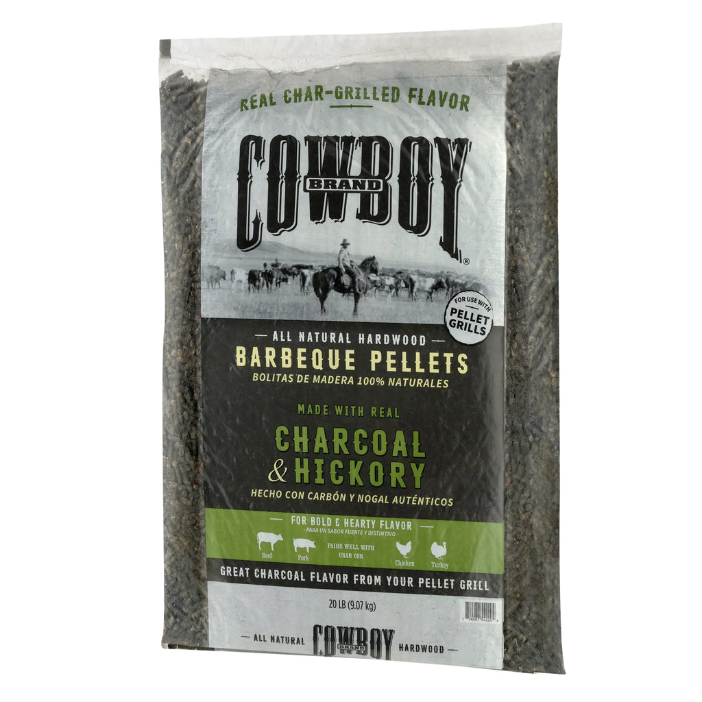 20LB Charcoal and Hickory Wood Pellets I1555