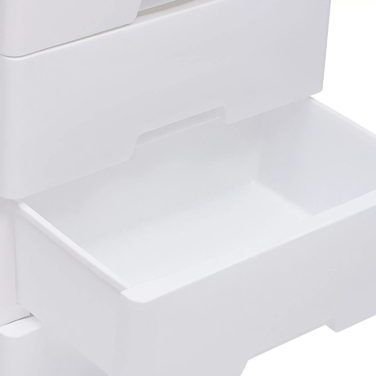 White 5 Drawers Plastic Dresser U102