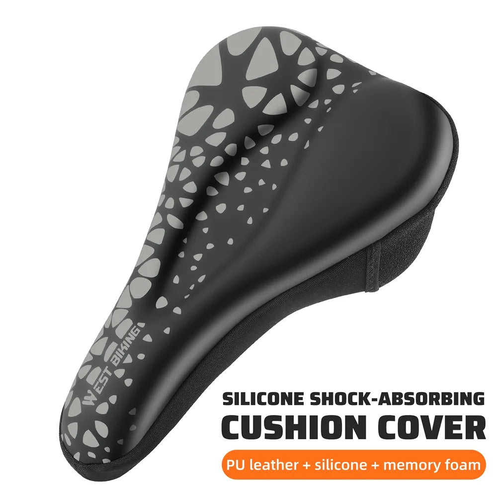 Thickened Breathable Bike Saddle Cover with Soft Silicone Pad O717937