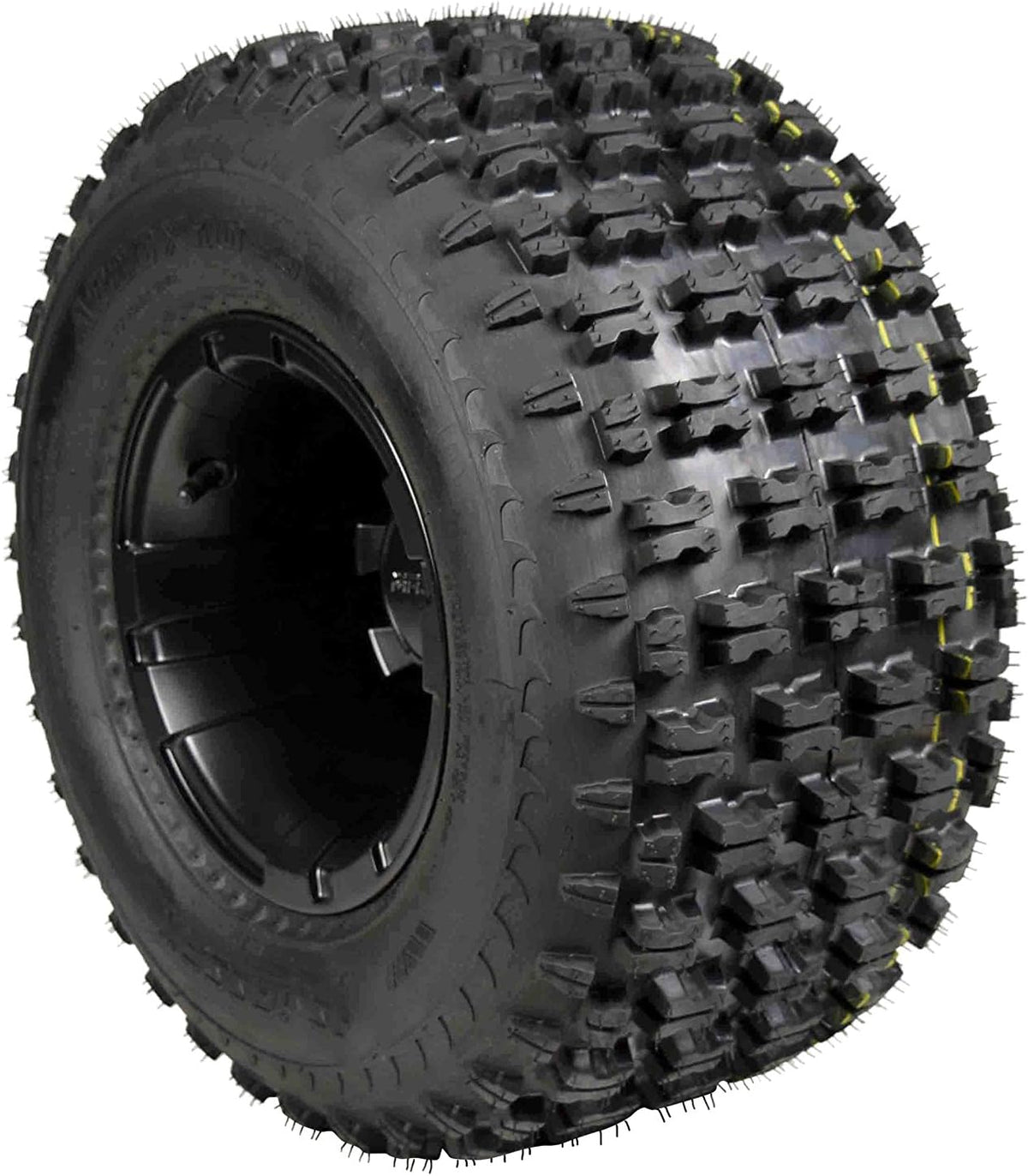 21x7-10 ATV Front Tire & 10x5 4/156 Black Wheel Kit (2 Pack) X693