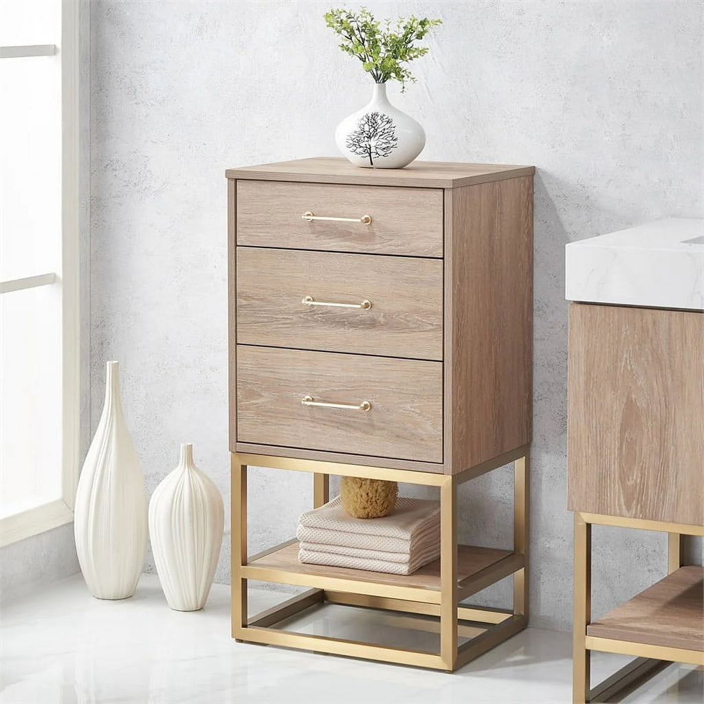 Oak Engineered Wood Storage Cabinet P8216