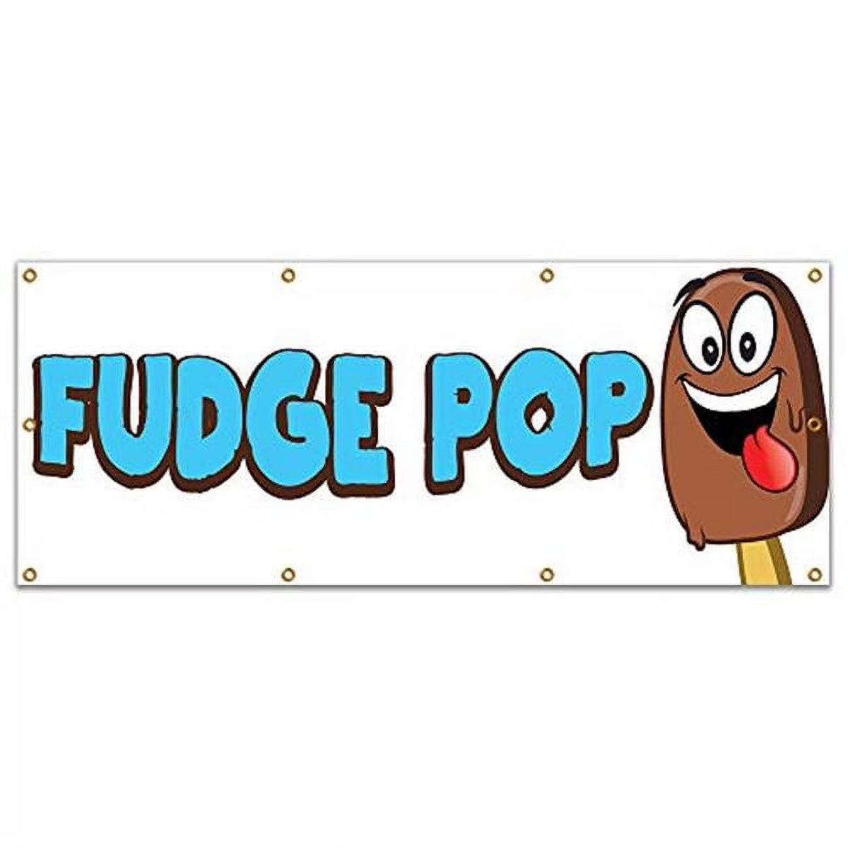 Fudge Pop Concession Stand Food Truck Single Sided Banner M9962