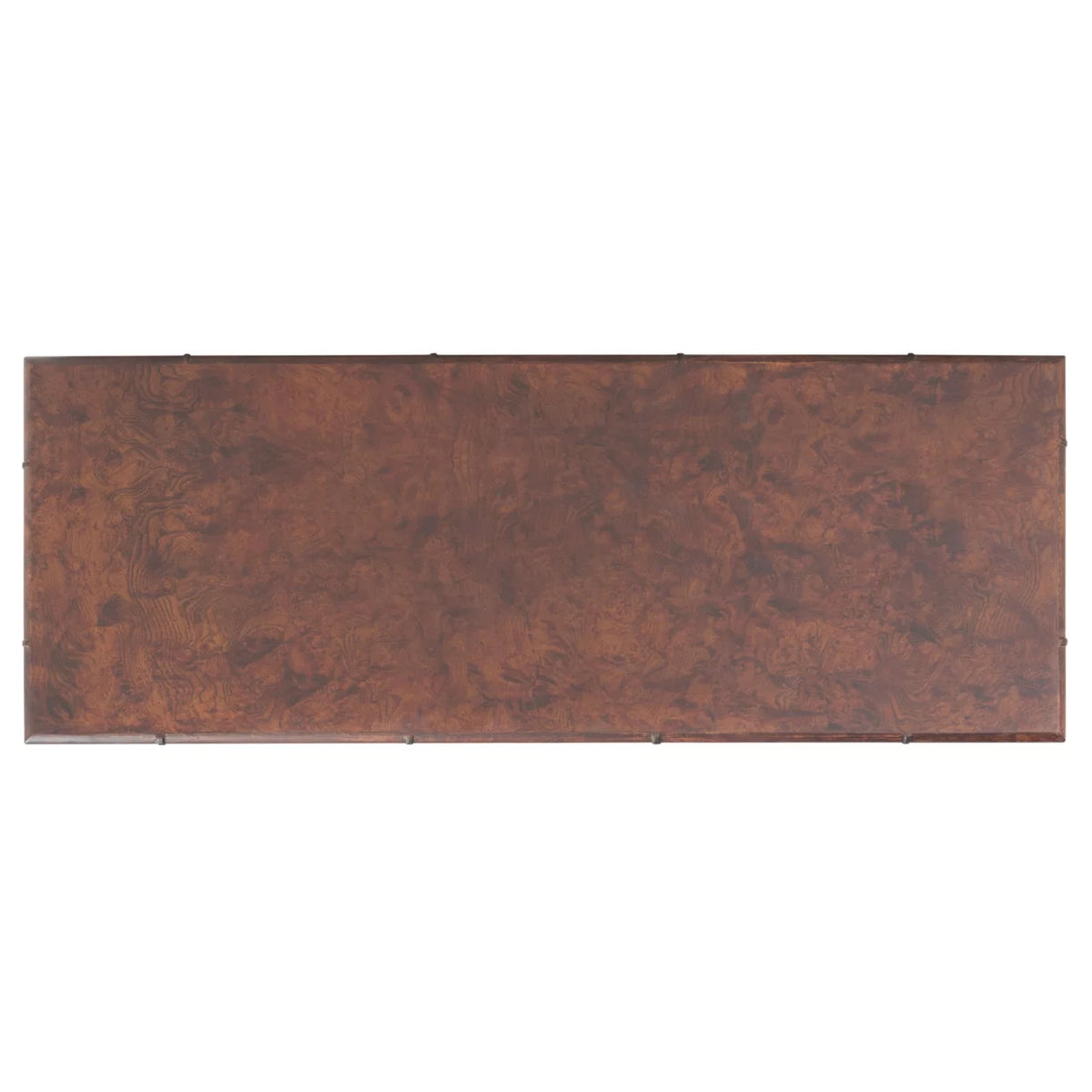 Dark Brown Gold Wood Console Table with Drawer F233243