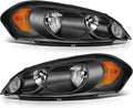 Chrome Housing Amber Reflector Clear Lens Headlight Assembly Y164148