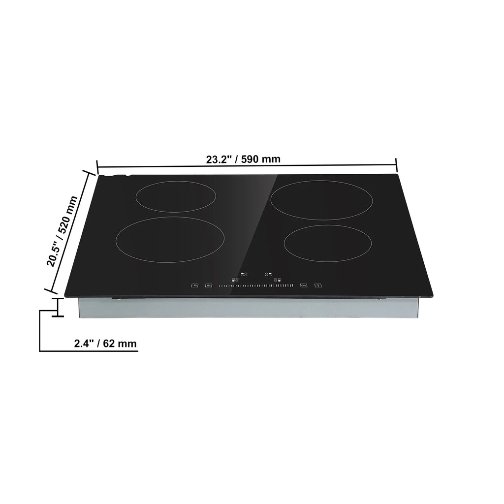 8600W Built-in Electric Ceramic Cooktop 5 Burners P974