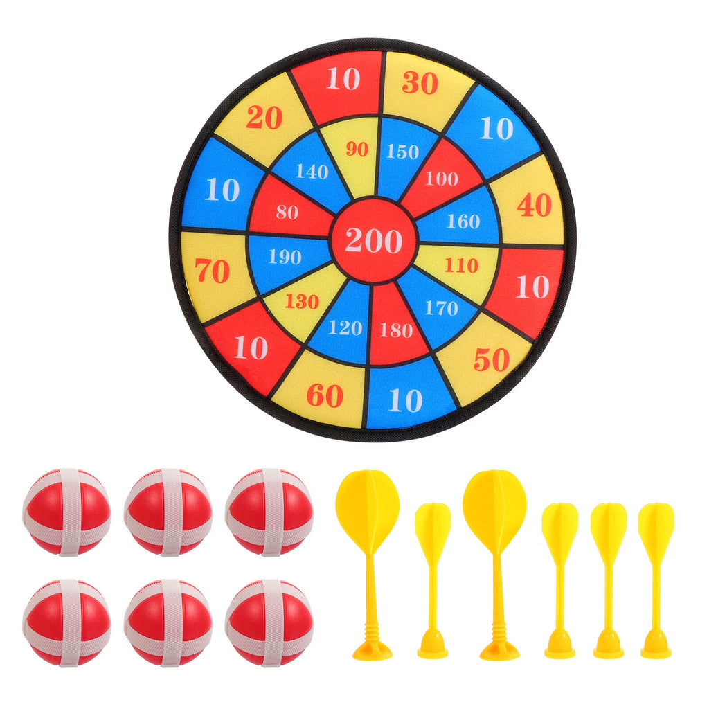 13Pcs Kids Sticky Target Darts Board Toys Z55954