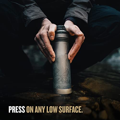 16.9 oz Titanium Water Purifier Filter Bottle W13364