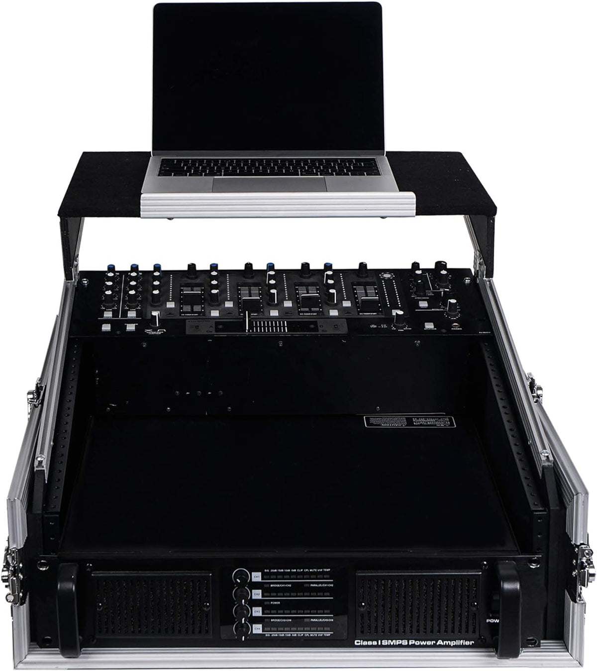 4U PA DJ Pro Audio Rack Case with 13U Slant Mixer Top C572796