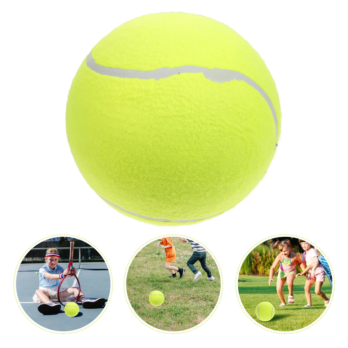 Yellow Inflatable Flannel Tennis Ball Q720639